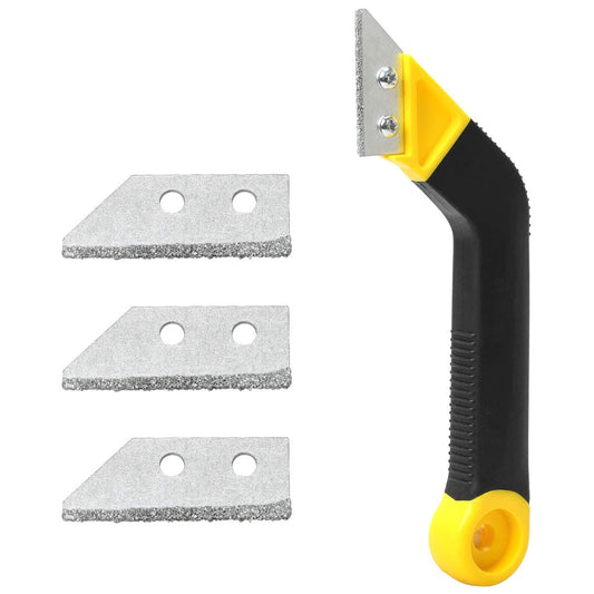 Toolboxy Angled Tile Grout Saw, Manual Hand Grout Knife scrapper cleaner tool - ToolBoxy