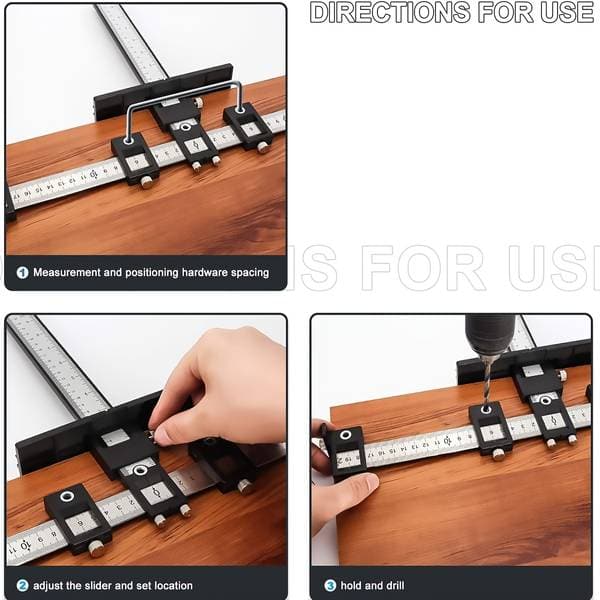 Toolboxy Adjustable Cabinet Hardware Jig Tool - ToolBoxy